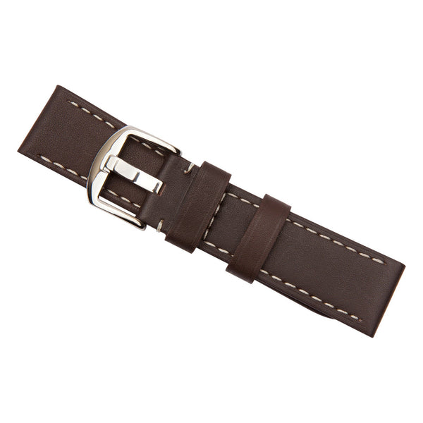 brown industrial calf leather watch band 2515024 24mm 1