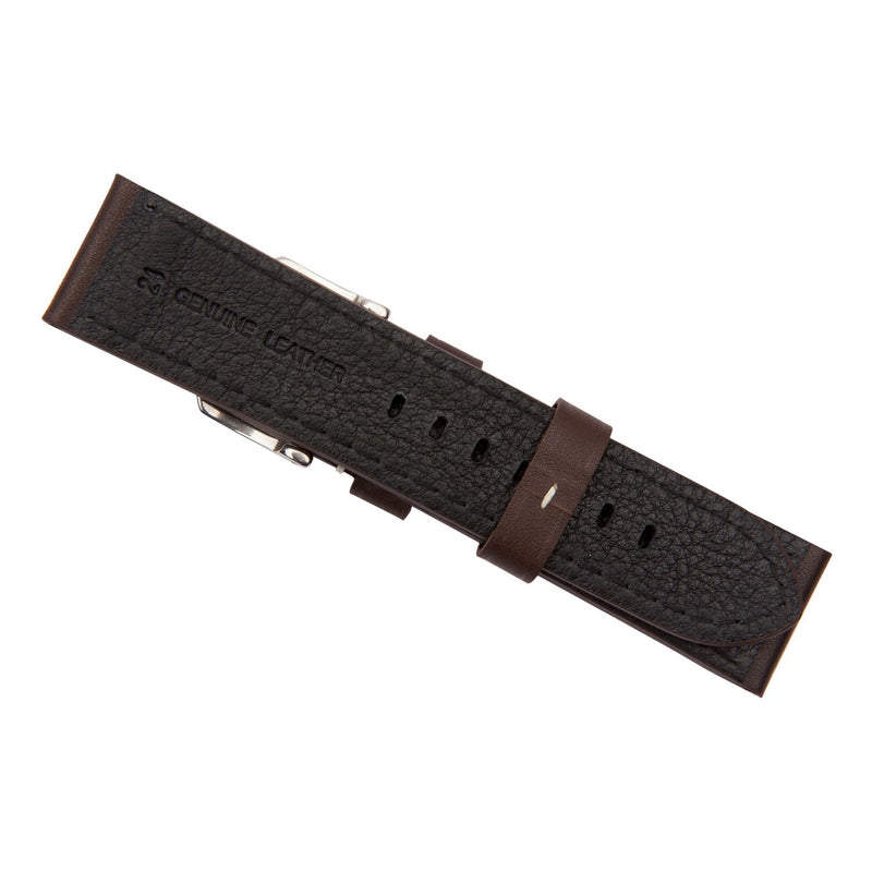 brown industrial calf leather watch band 2515024 24mm 2