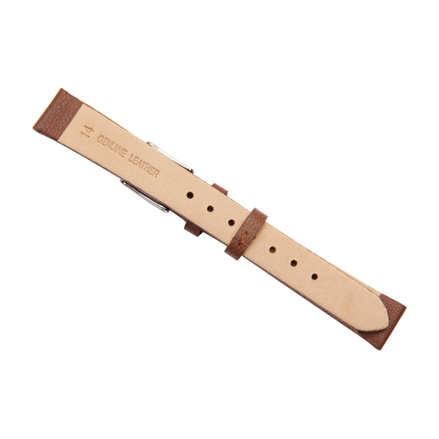 brown lambskin leather watch band 14mm 2510914 2