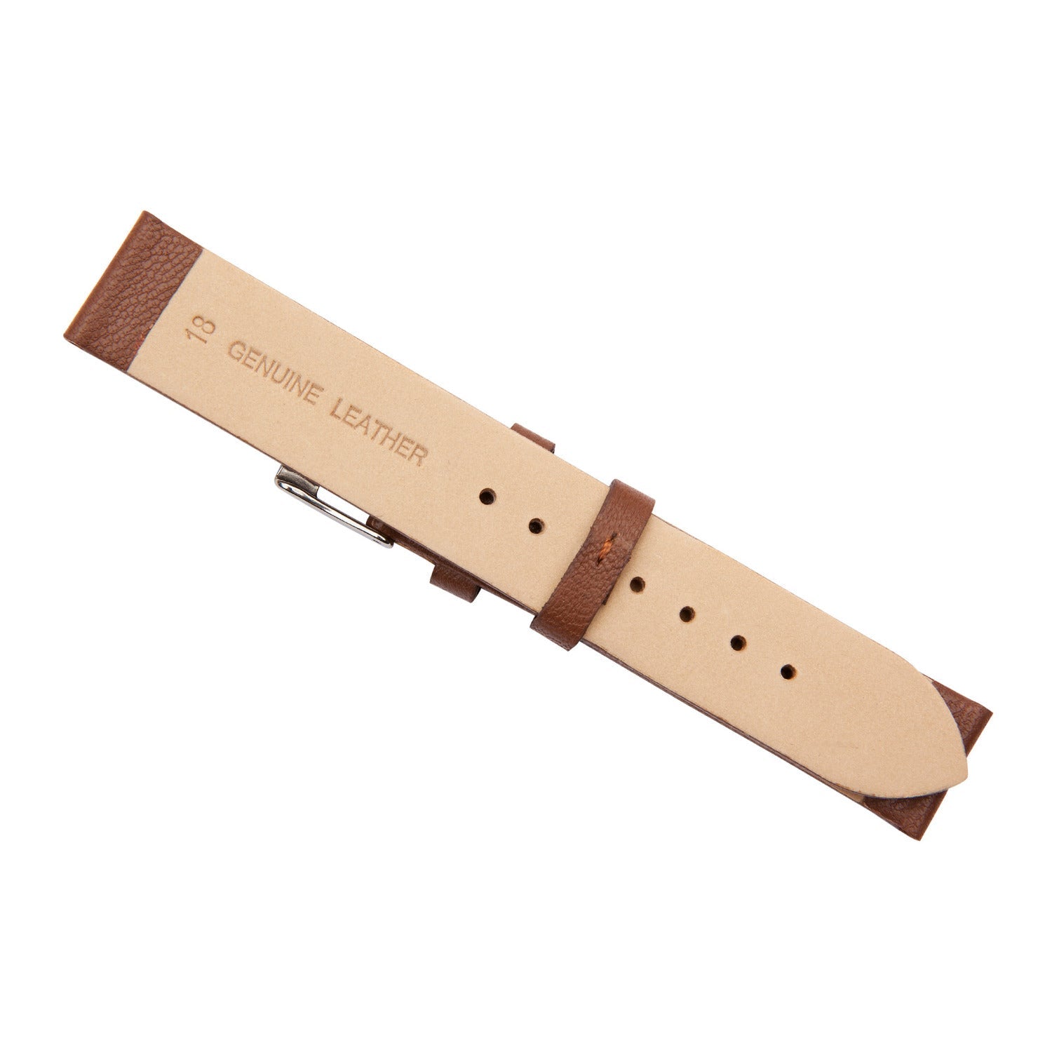 Brown Lambskin Leather Watch Band