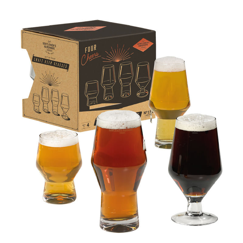 Craft Beer Glass Set - Personalize With Engraving - Gift for Beer Lovers