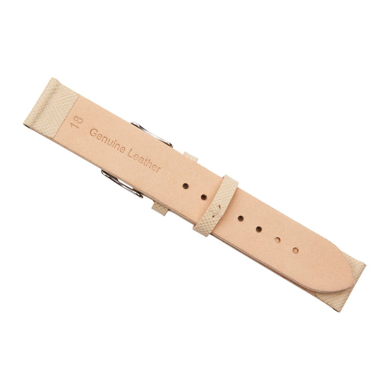 cream calf leather watch band 18mm 2510618 2