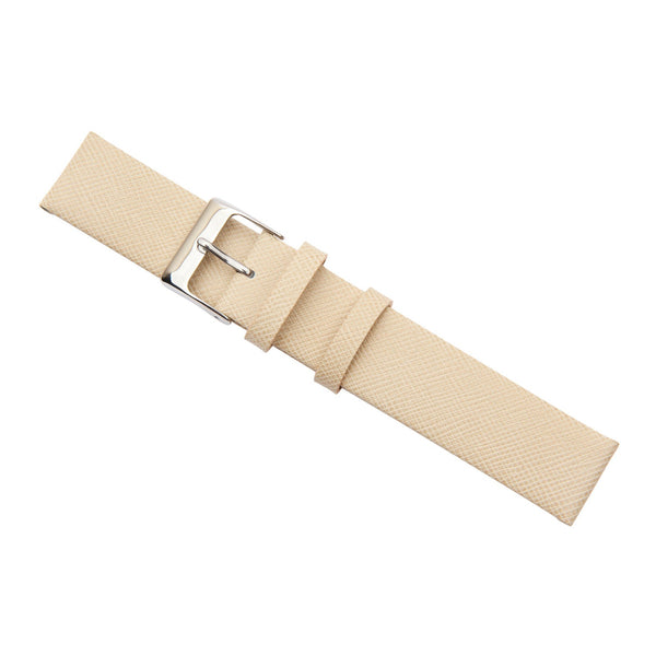 cream calf leather watch band 18mm 2510618