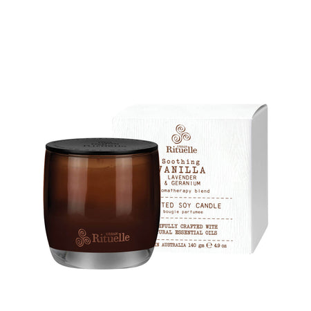 Urban Rituelle Vanilla, Lavender & Geranium Scented Candle 140gm