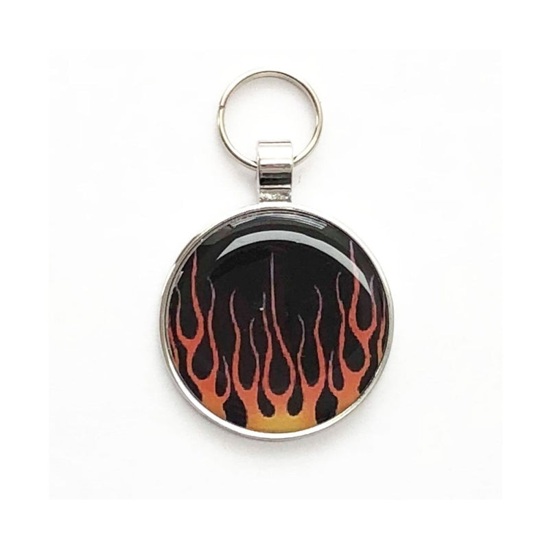 Flames Pet Tag