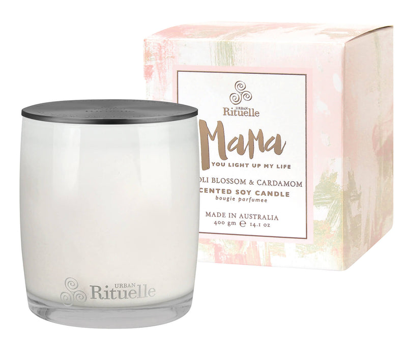 Personalise  Candles - Urban Rituelle Neroli Blossom & Cardamom Scented Soy Candle - 400Gm