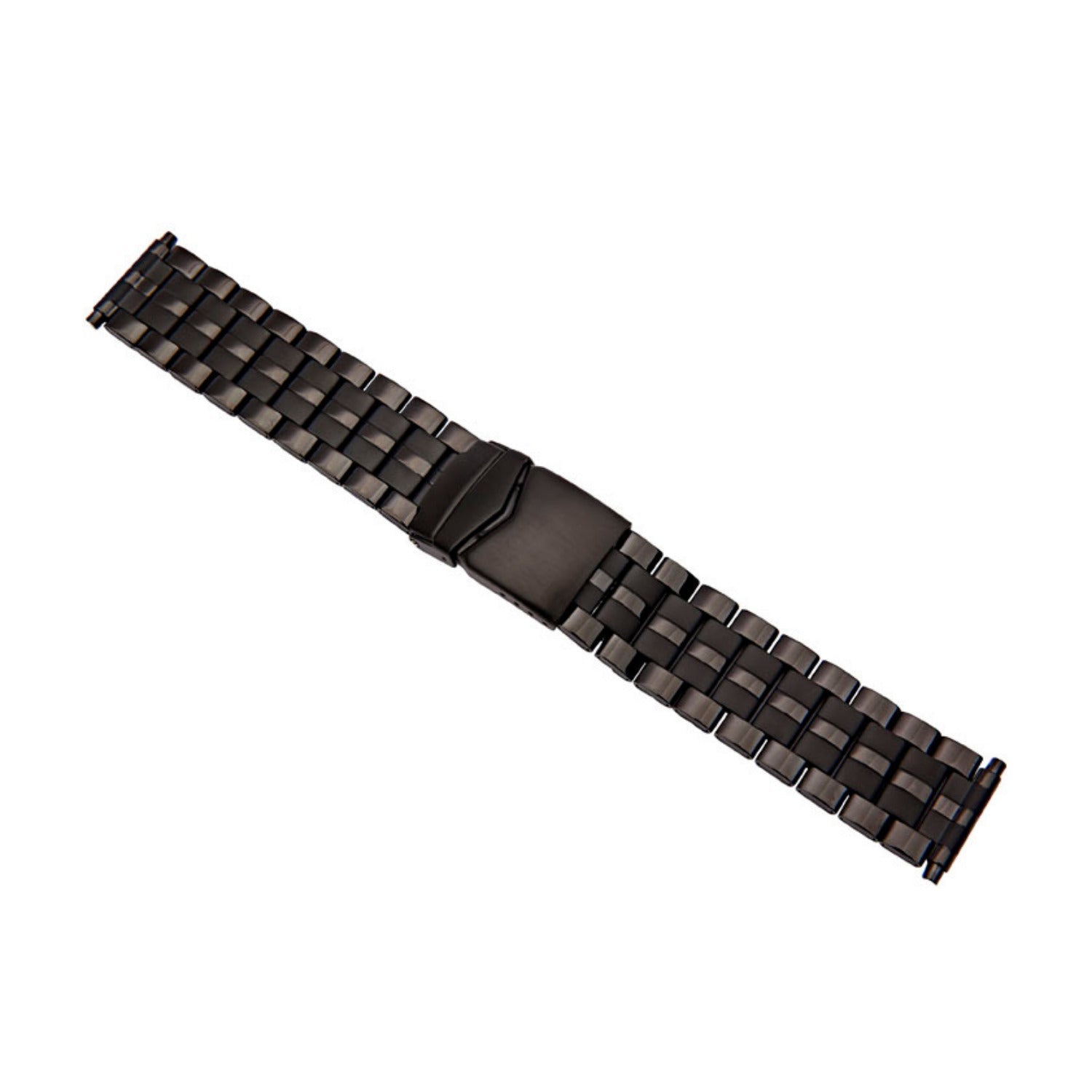 Black Plated Stainless Steel Watch Band Mister Minit