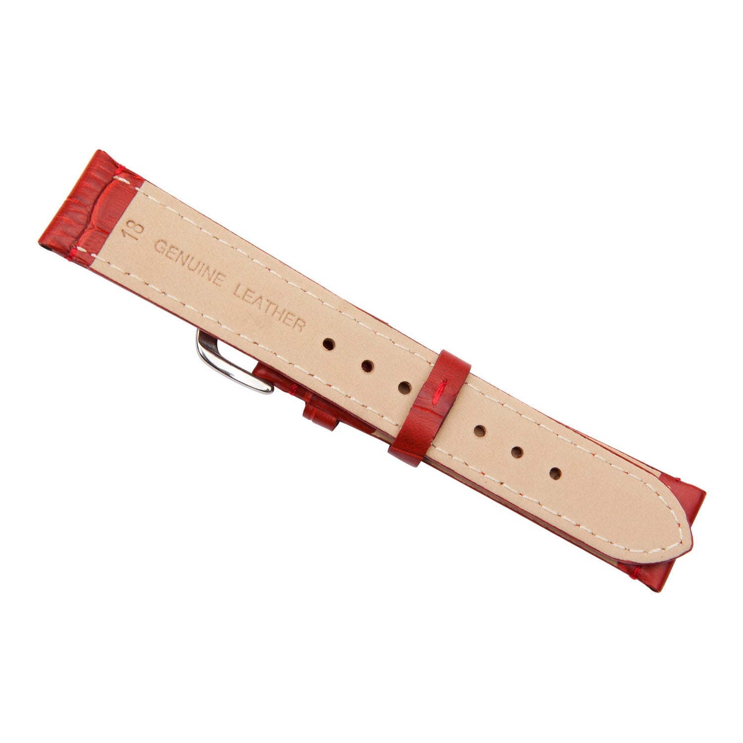 red crocodile watch band 14mm back 2831818