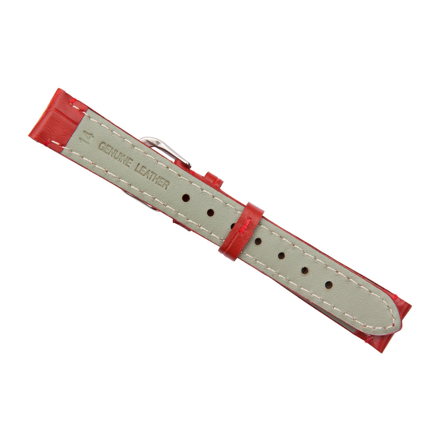 red crocodile watch band 18mm back 2831814