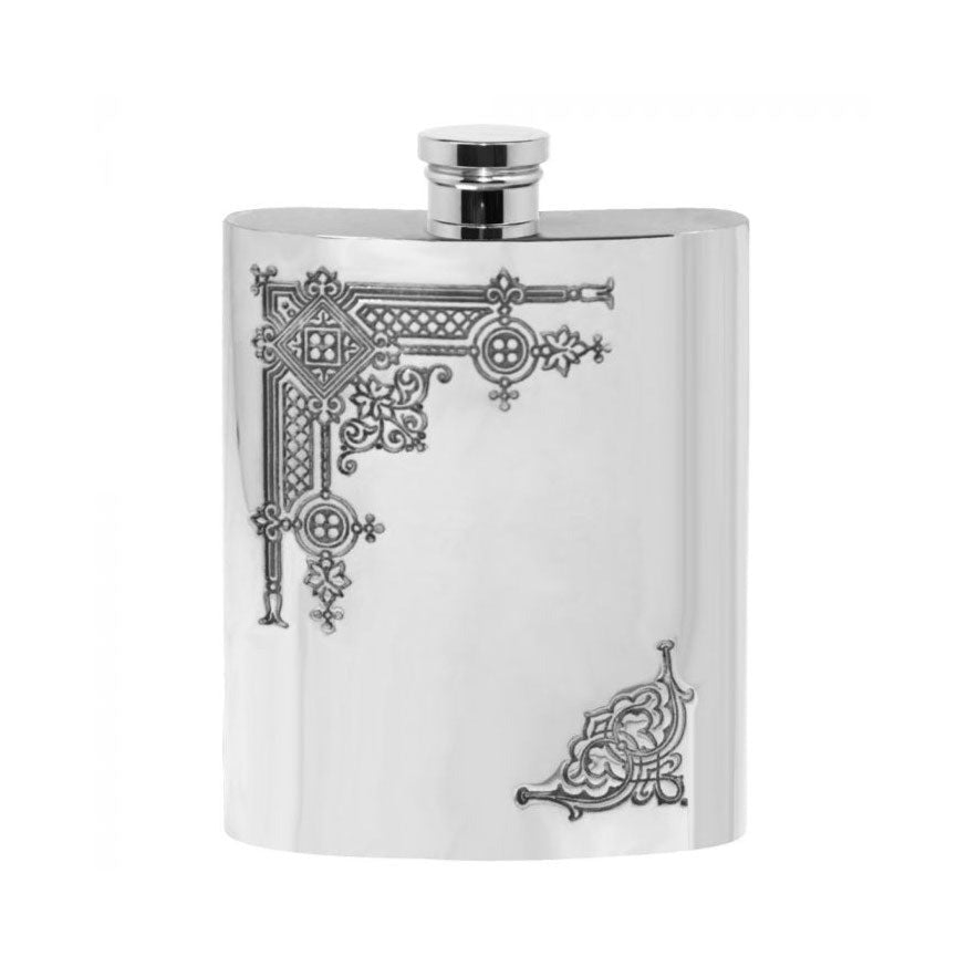 British Pewter Hip Flask